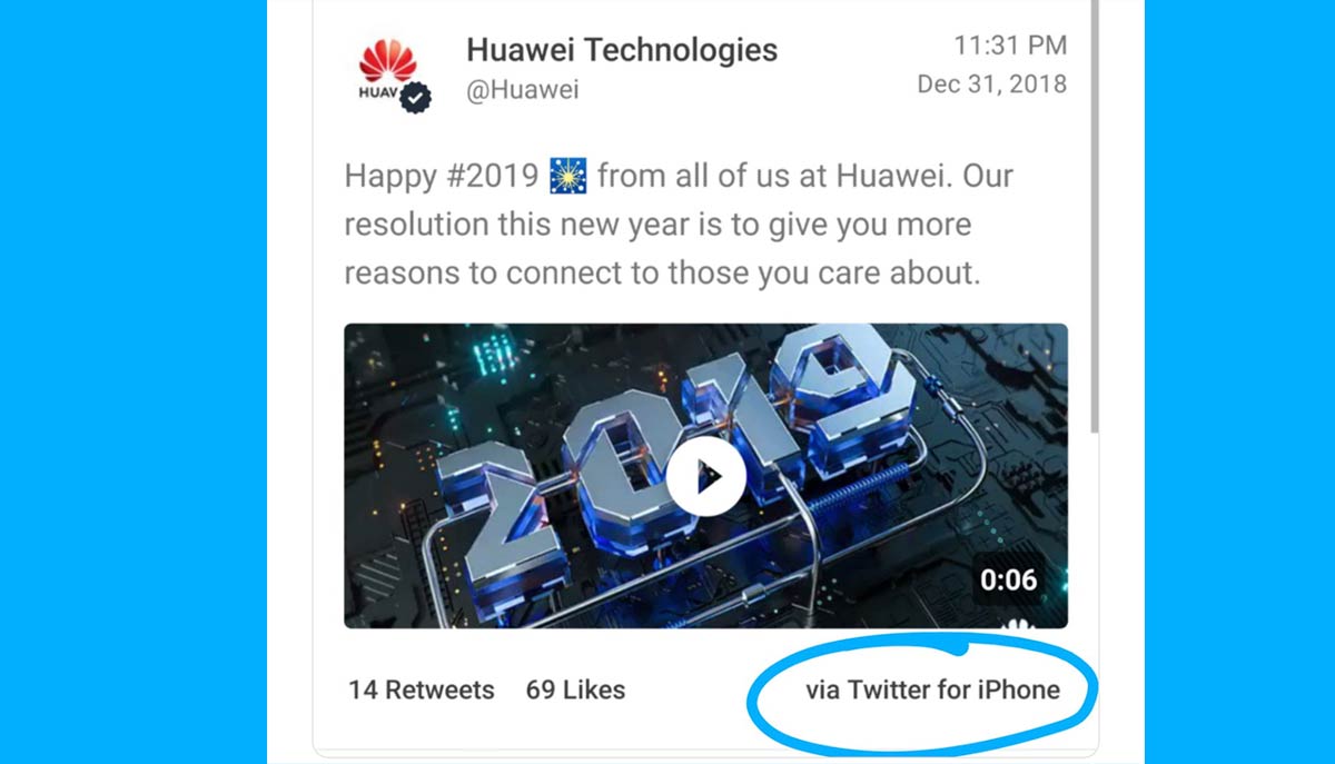 Huawei-Tweets-with-iPhone-Branding-in-Asia-2