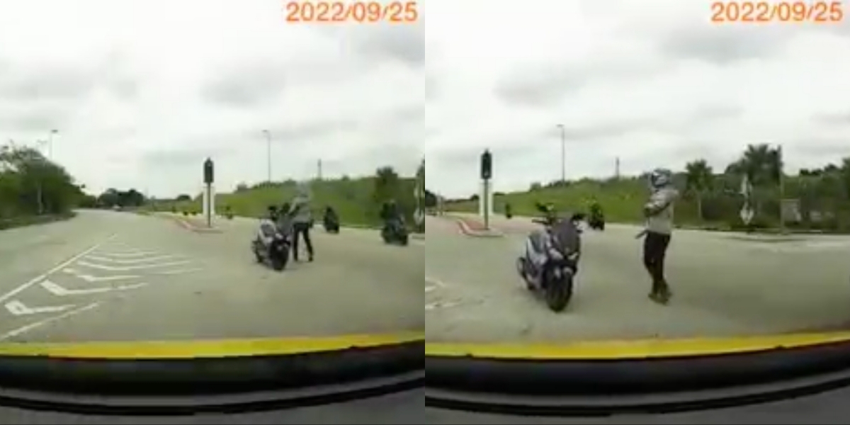 Marshal halang pengguna jalan raya lain di persimpangan HPUPM