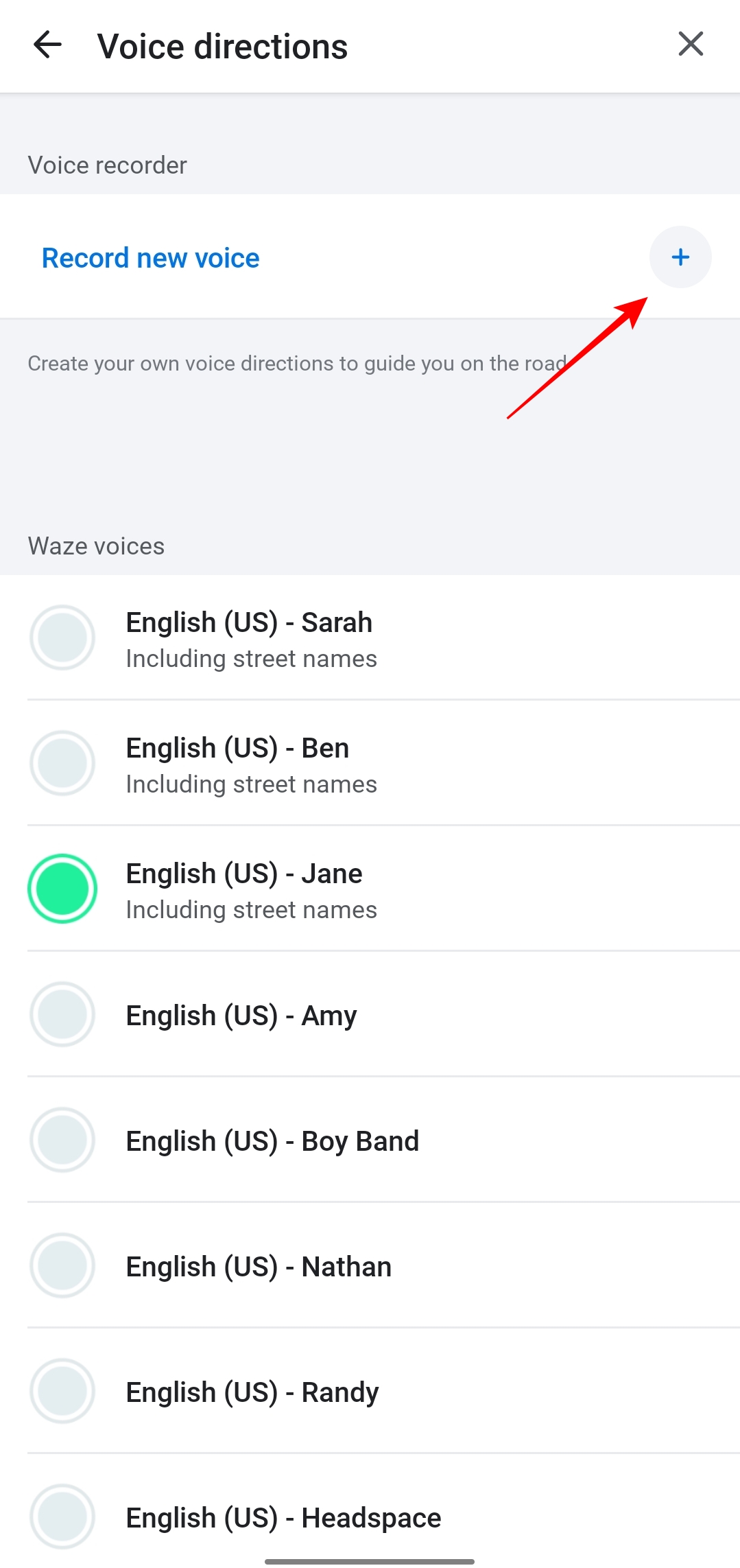 cara tambah suara sendiri waze
