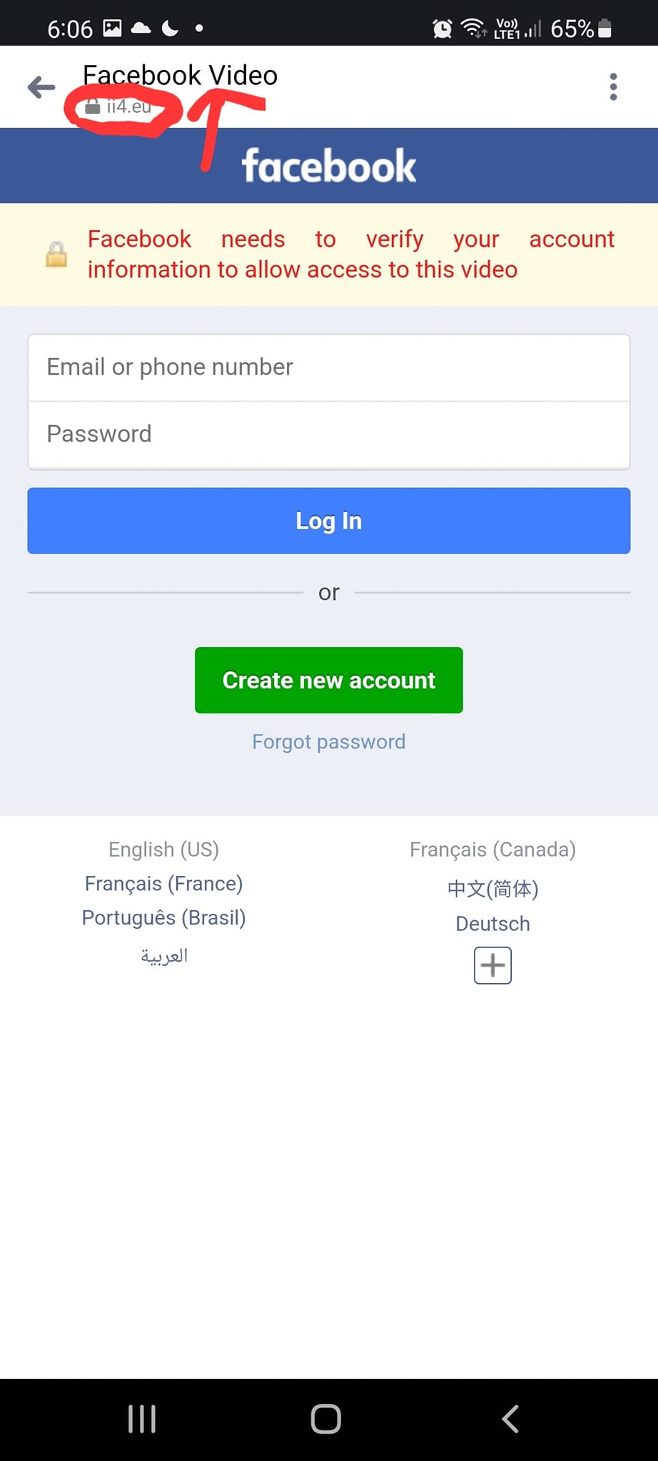laman phishing